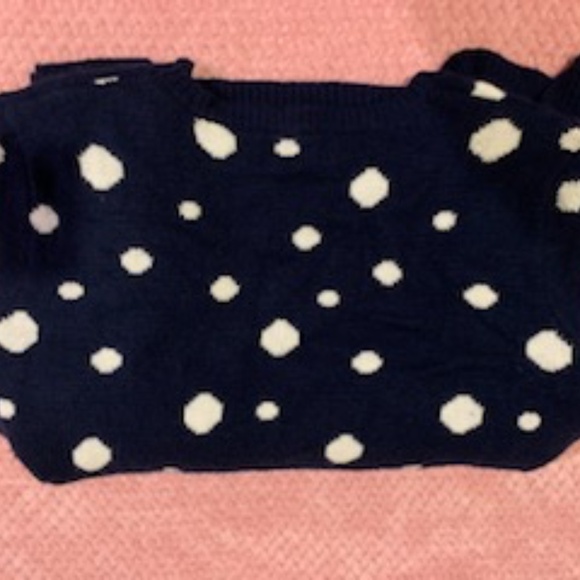 Faded Glory, Blue/White Polka Dot Winter Sweater, size 3X - Picture 3 of 4